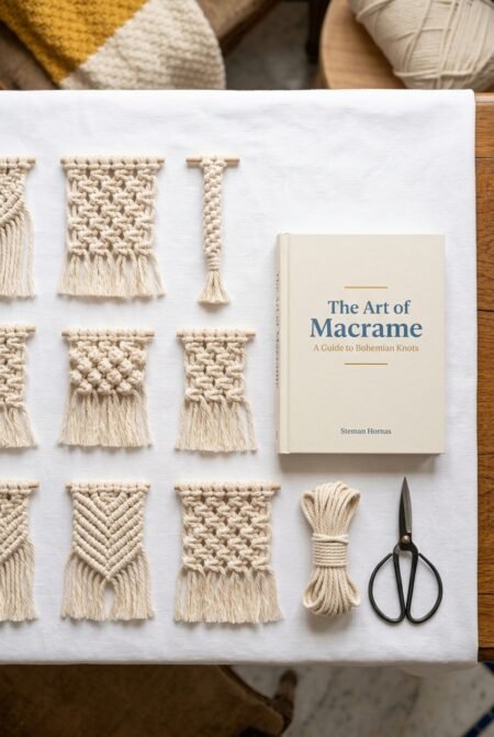 Macrame Knot Guide | 60 Easy Knot Patterns PDF | Step-by-Step Tutorial for Beginners