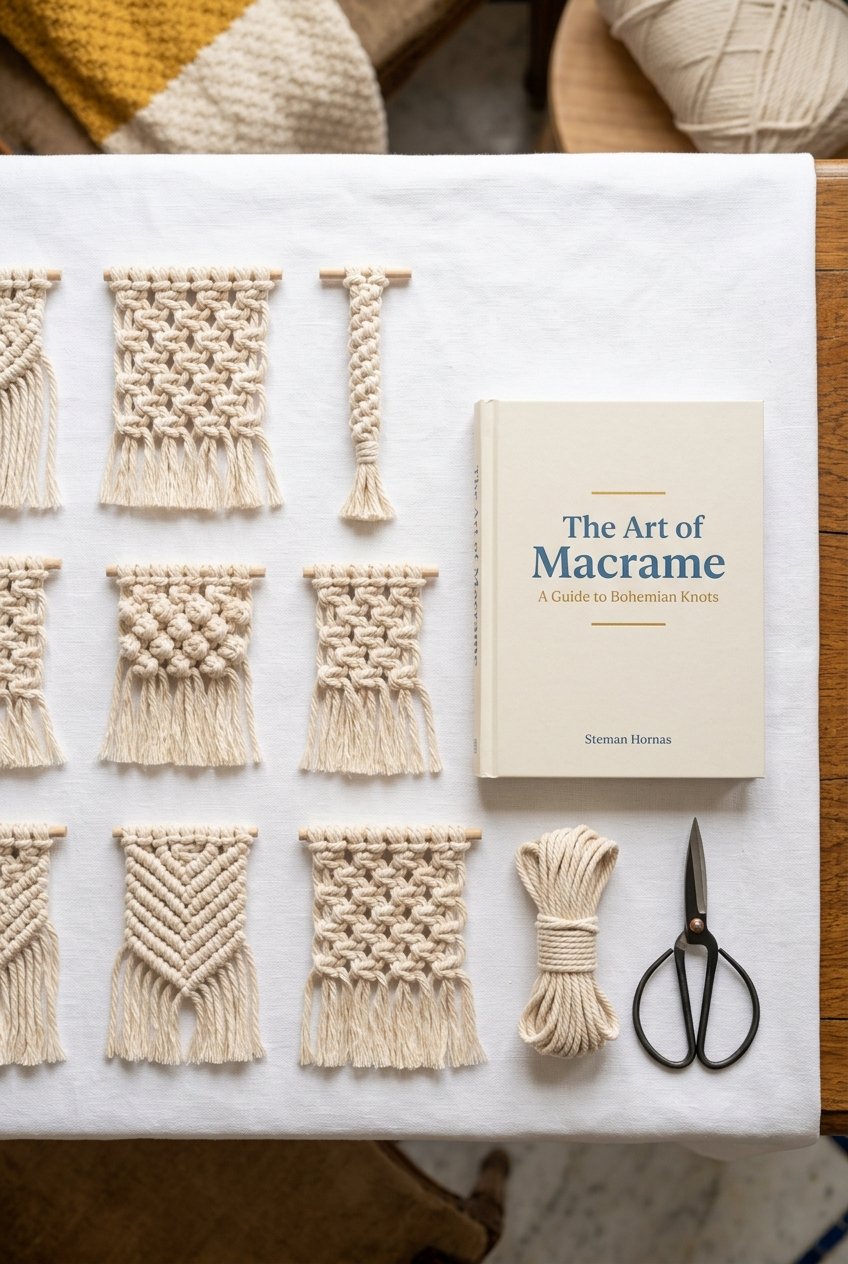 Macrame Knot Guide | 60 Easy Knot Patterns PDF | Step-by-Step Tutorial for Beginners