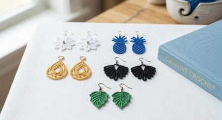 Crochet Earring Patterns | 25 Easy Thread Jewelry PDFs | Beginner-Friendly Tutorials