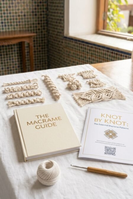 Macrame Knot Guide | 60 Easy Knot Patterns PDF | Step-by-Step Tutorial for Beginners