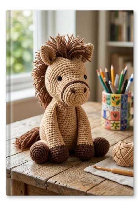 Cute Crochet Horse Pattern | Easy Amigurumi Plushie PDF | Handmade Pony Toy Tutorial