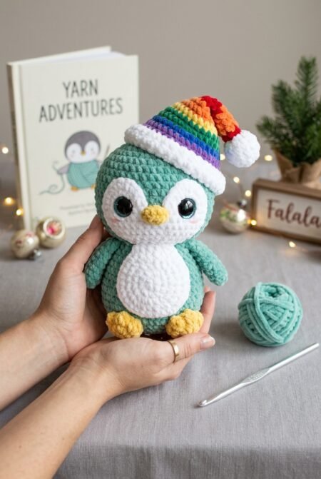 Cute Crochet Penguin Pattern | Easy Amigurumi Plushie PDF | Winter Holiday Toy Tutorial