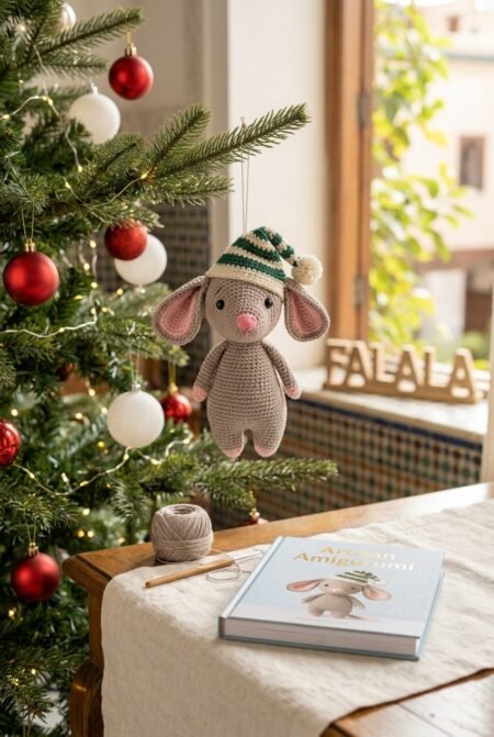 Christmas Mouse Crochet Pattern | Easy Amigurumi PDF | Holiday Ornament Tutorial