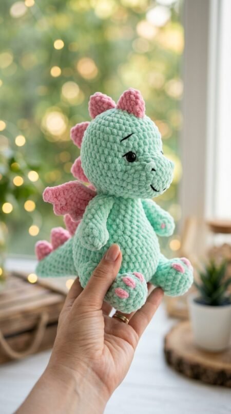 Cute Crochet Dragon Pattern | Easy Amigurumi Plushie PDF | Fantasy Soft Toy Tutorial